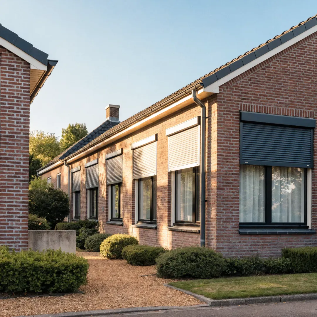 Solar rolluiken op een woonhuis — eigen project